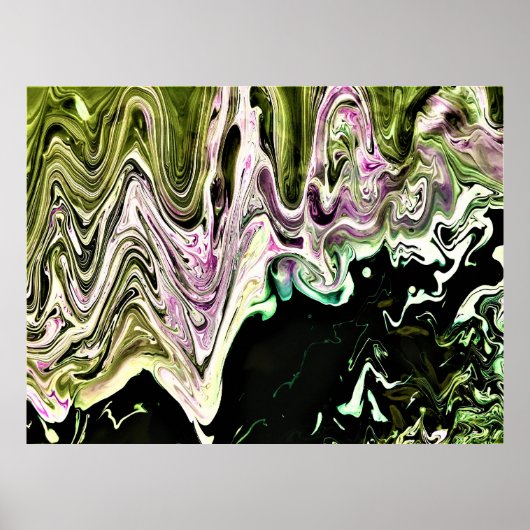 Poster Étude Abstraite des couleurs 484, (Devant)