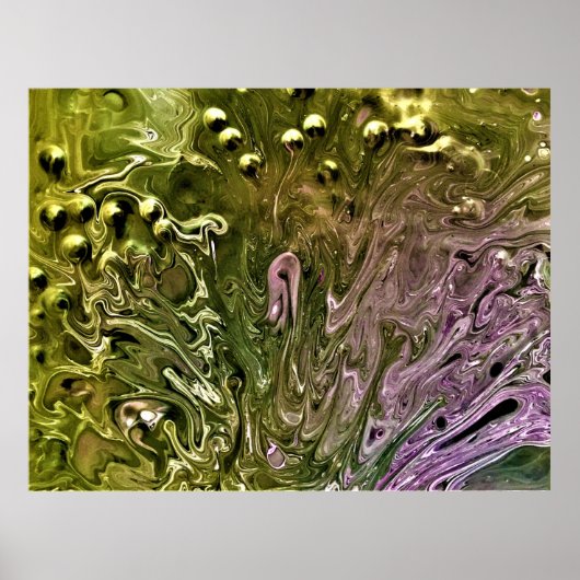 Poster Étude Abstraite des couleurs 501, (Devant)