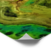 Poster Étude Abstraite des couleurs 52, (Coin)