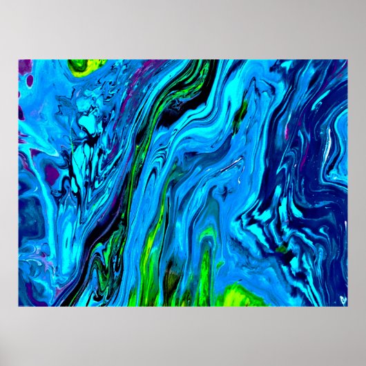 Poster Étude Abstraite des couleurs 60, (Devant)