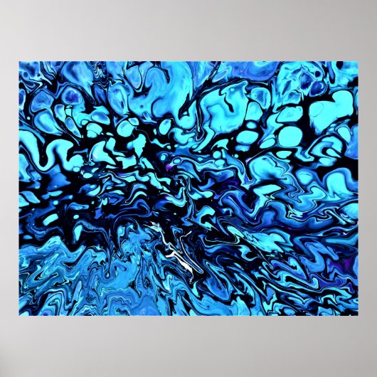 Poster Étude Abstraite des couleurs 74, (Devant)