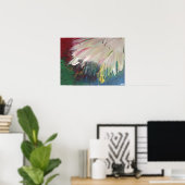 Poster Étude de couleur Abstraite 1, (Bureau à domicile)