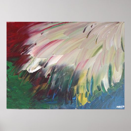 Poster Étude de couleur Abstraite 1, (Devant)
