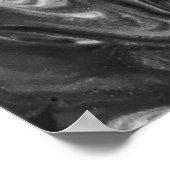 Poster Étude de couleur Abstraite 132 / Noir, (Coin)