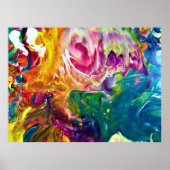 Poster Étude de couleur Abstraite 2, (Devant)