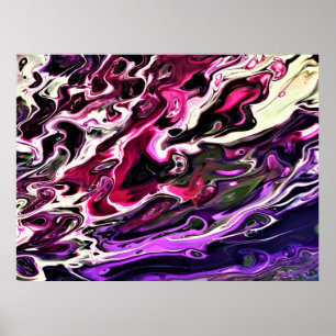 Poster Étude de couleur abstraite 200,