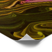 Poster Étude de couleur abstraite 489, (Coin)