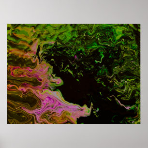 Poster Étude de couleur abstraite 489,