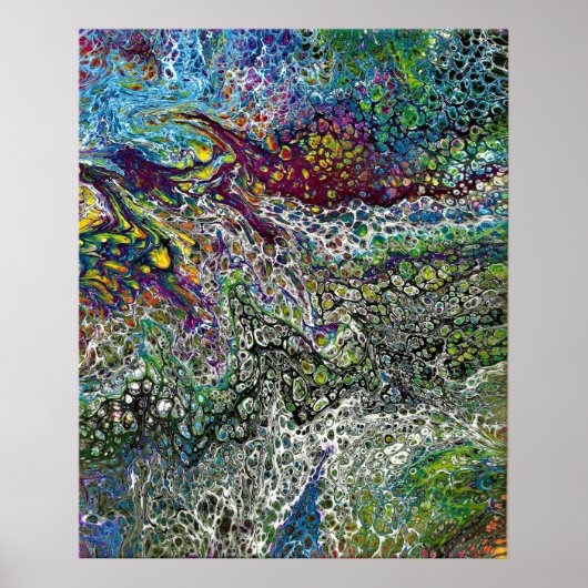 Poster Étude de couleur Abstraite 53, par Kathleen Kost, (Devant)
