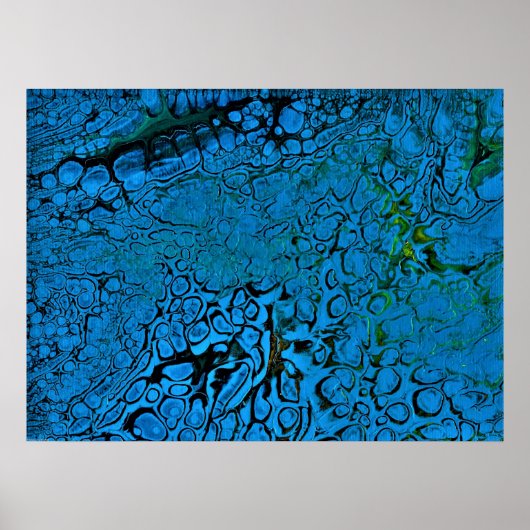 Poster Étude de couleur Abstraite 7, (Devant)