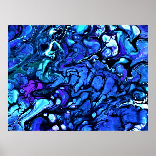 Poster Étude de couleur abstraite 71, (Devant)