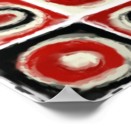 Poster Étude de couleur du blanc de neige (Coin)