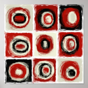 Poster Étude de couleur du blanc de neige