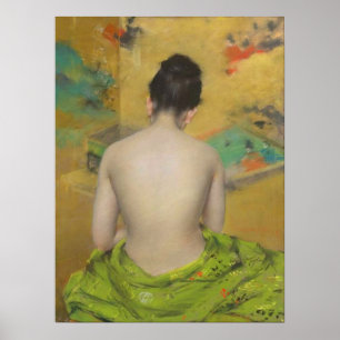 Poster Étude de couleur et d'or de chair par chasse de Wm