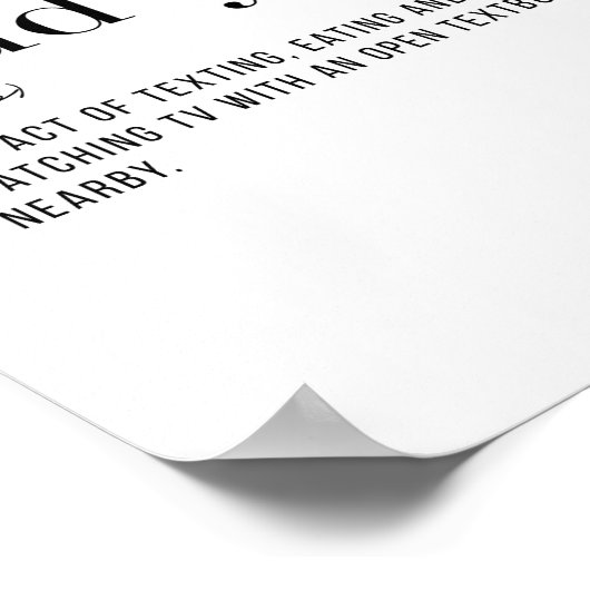 Poster Étude de définition (Coin)