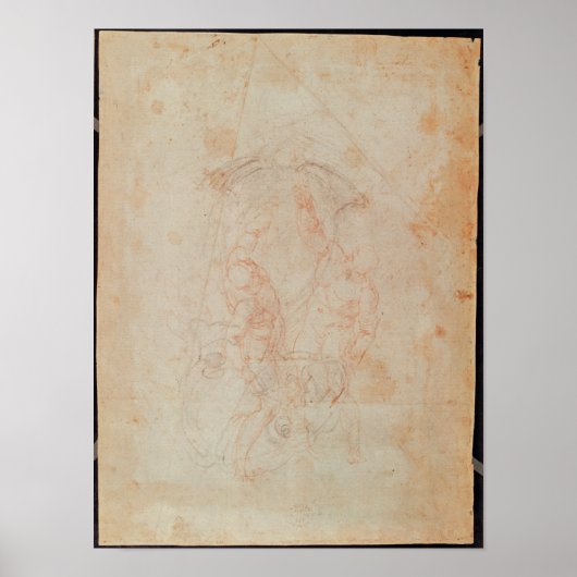 Poster Étude de deux chiffres masculins (Devant)