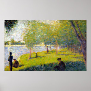 Poster Étude de Georges Seurat pour une La grand Jatte de