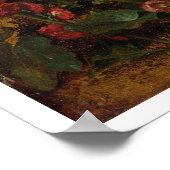 Poster Étude de Hollyhocks, c.1826 (huile à bord) (Coin)