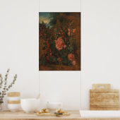 Poster Étude de Hollyhocks - John Constable (Cuisine)