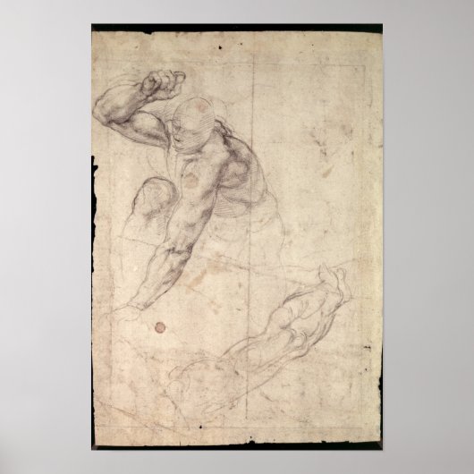 Poster Étude de la figure masculine (Devant)