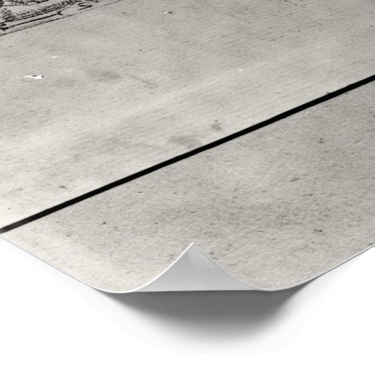 Poster Étude de la frise d'un fronton (Coin)