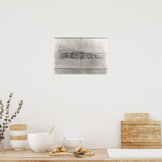 Poster Étude de la frise d'un fronton (Cuisine)