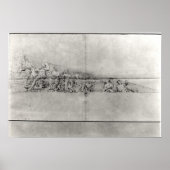 Poster Étude de la frise d'un fronton (Devant)