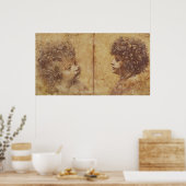 Poster Étude de la tête d'un enfant (Cuisine)