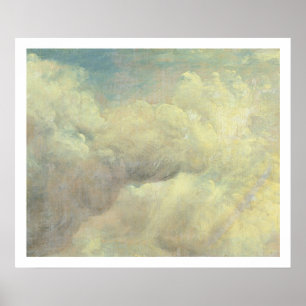 Poster Étude de nuage, c.1821 (huile sur la toile)