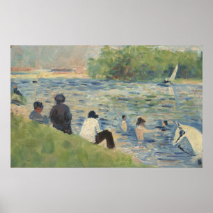 Poster Étude des baigneurs chez Asnières