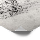 Poster Étude des chevaux (Coin)