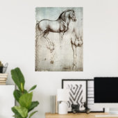 Poster Étude des chevaux (Bureau à domicile)