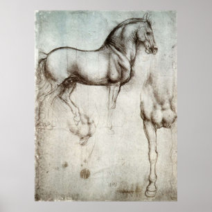 Poster Étude des chevaux