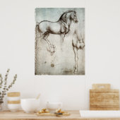 Poster Étude des chevaux (Cuisine)