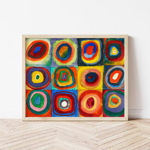 Poster Étude des couleurs   Wassily Kandinsky