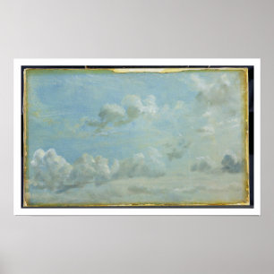 Poster Étude des cumulus, 1822 (huile sur d étendu par