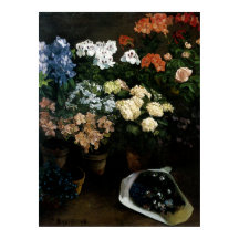 Étude des fleurs par Frédéric Bazille