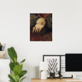 Poster Étude des mains d'une femme (Bureau à domicile)