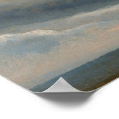 Poster Étude des nuages avec coucher de soleil près de Ro (Coin)