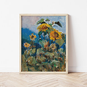 Poster Étude des tournesols   Marie Egner