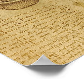 Poster Étude du foetus de bébé par Leonardo da Vinci (Coin)