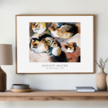 Étude d'un chat | Katzenstudien (1909) août Macke