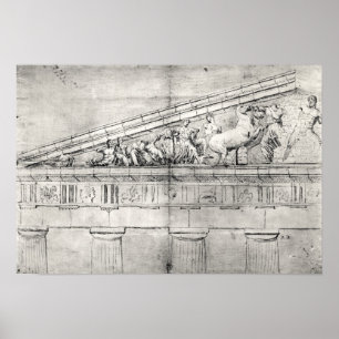 Poster Étude d'un fronton du Parthénon