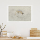 Poster Étude d'un renard croustillant, face à droite vers (Cuisine)