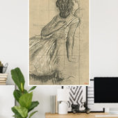 Poster Étude d'une danseuse, 1874 - Edgar Degas (Bureau à domicile)