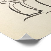 Poster Étude d'une figure féminine | Henri Gaudier-Brzesk (Coin)