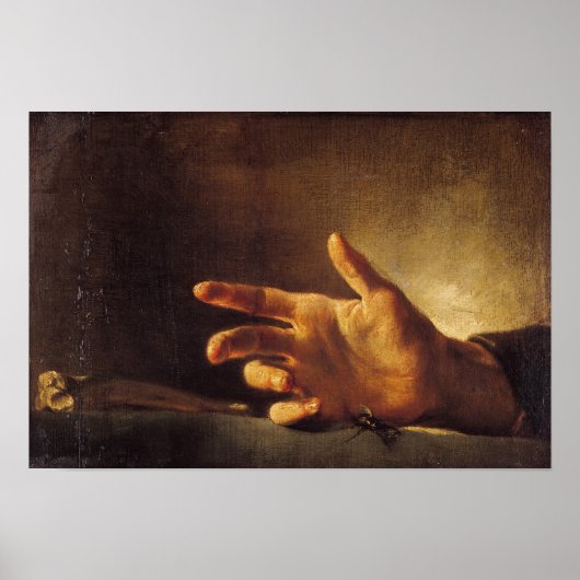 Poster Étude d'une main (Devant)