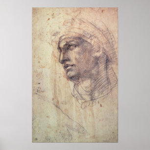 Poster Étude d'une tête