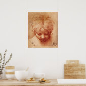 Poster Étude d'une tête (Cuisine)