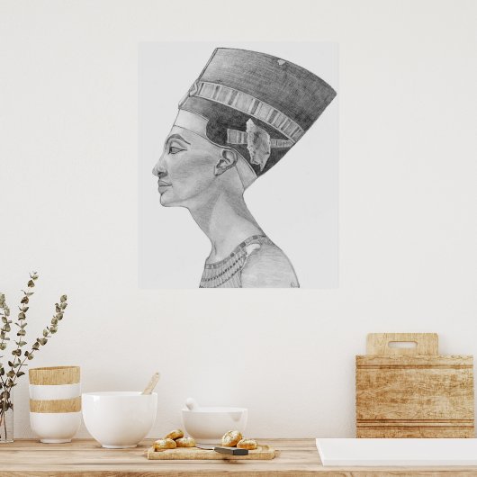 Poster étude néfertiti (Cuisine)